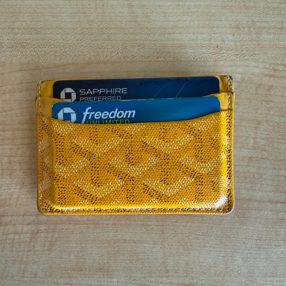 Goyard Yellow Card Wallet